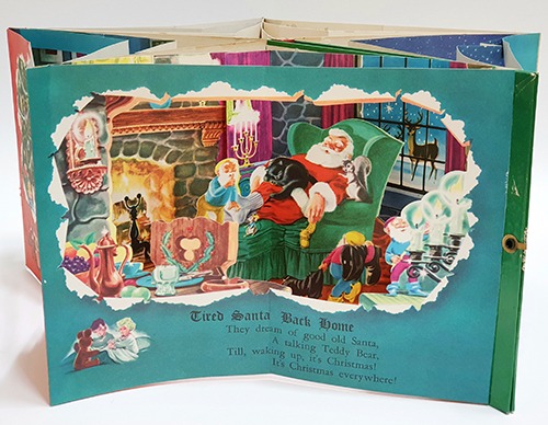Visions of St. Nick In Action(Christmas Pop Up Book)(1950년대)