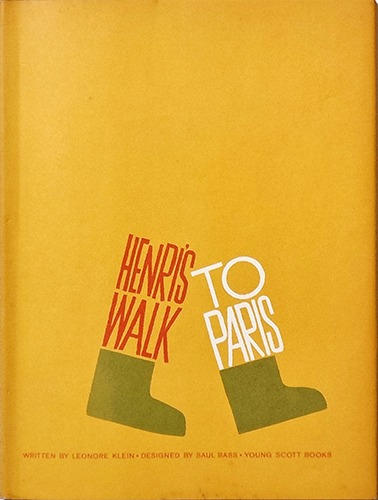 Henri&#039;s Walk to Paris-Saul Bass(1962년 초판본)(얼룩 있음)