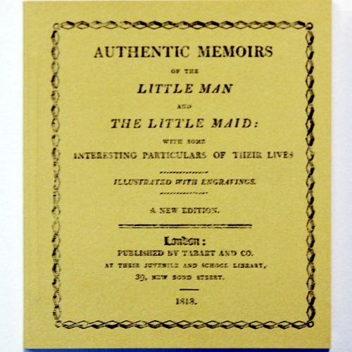 AUTHENTIC MEMOIRS OF THE LITTLE MAN AND THE LITTLE MAID(1993년 복간본(1818년 초판))