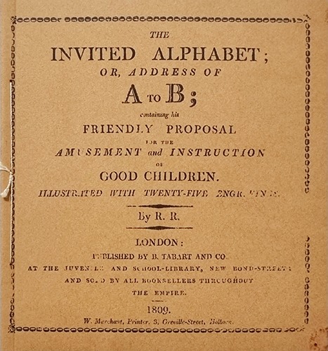The Invited Alphabet or Addfedd of A to B-R. R.(1984년 복간본(1809년 초판))