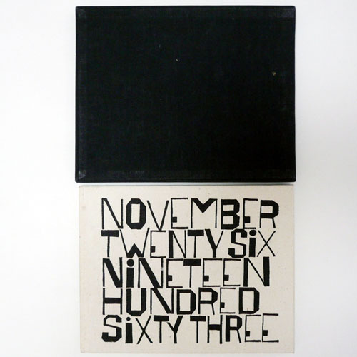 November Twenty Six Nineteen Hundred Sixty Three(1964년 일반본)-Ben Shahn